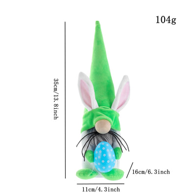 Muñeca Conejo de Pascua sin Rostro con Huevos - Image 4