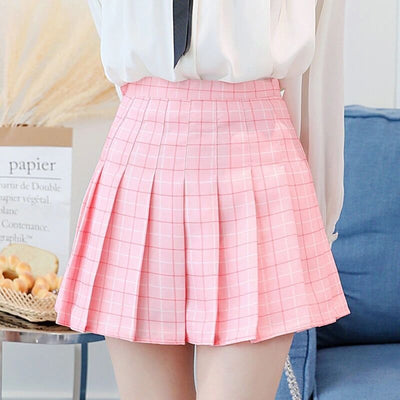 Falda Plisada Estilo Uniforme Escolar JK para Mujer - Image 10