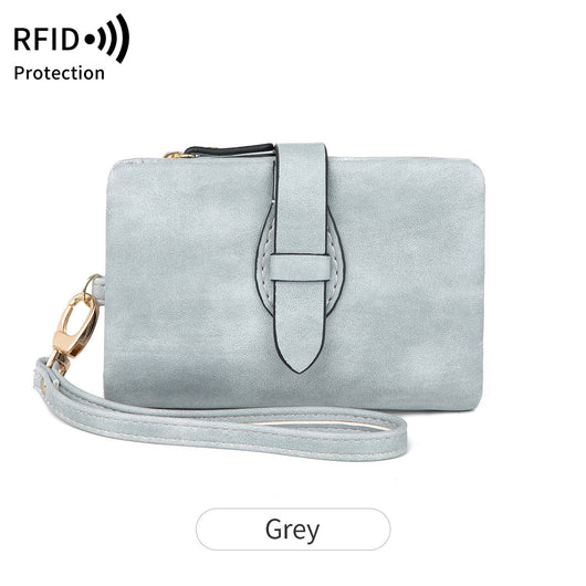 Cartera Mujer Cuero Suave RFID Protegida Compacta Colores Lisos - Image 16
