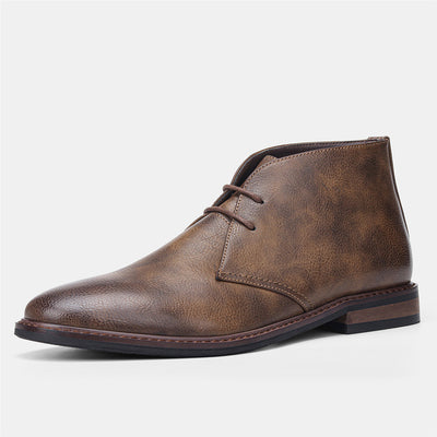 Botas de Trabajo Retro para Hombre Talla Grande con Detalles en Contraste - Image 4