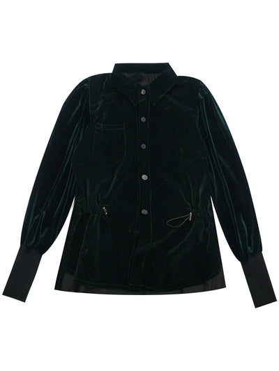 Blusa Dorada de Terciopelo Estilo Occidental - Image 5