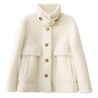 Chaqueta Versátil de Borrego y Piel para Mujer - Image 16