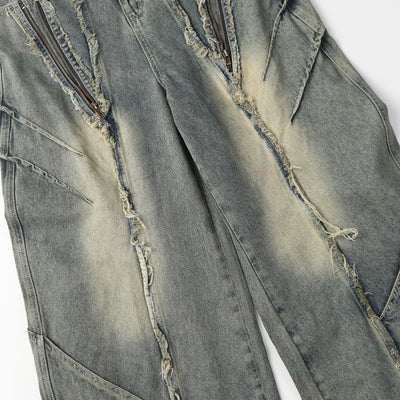 Pantalones Vaqueros Desgastados con Personalidad para Hombre - Image 15