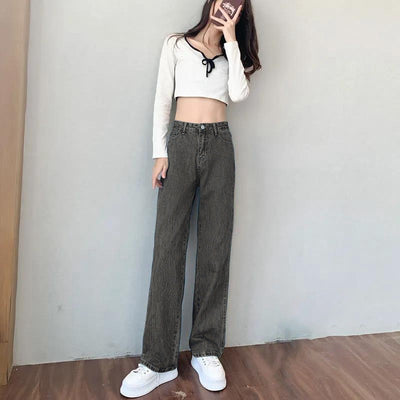 Pantalones Estilo Coreano Ajustados y Rectos Reductores - Image 8
