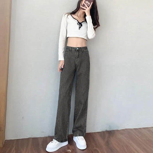 Pantalones Estilo Coreano Ajustados y Rectos Reductores - Image 8