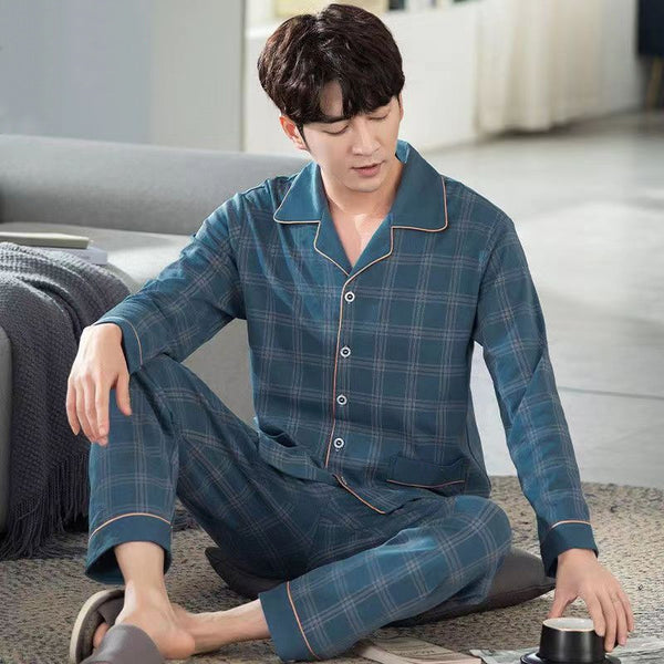 Pijama Suelto para Hombre Primavera Otoño
