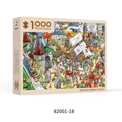 Puzzle de Madera para Adultos 1000 Piezas Formas Especiales Navidad Personalizado Juguete Educativo - Image 17