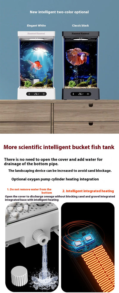 Acuario Cilíndrico Pequeño con Bluetooth Douyu - Image 9