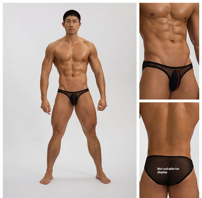 Bóxer Masculino Mesh Transparente Cintura Baja Seda Fría - Image 10