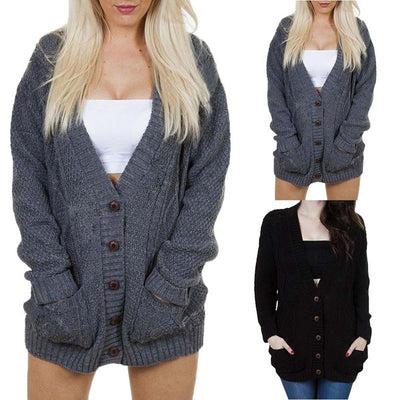 Cardigan Suelto de Punto con Mangas Murciélago - Image 12