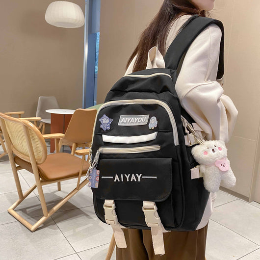 Mochila para Computadora de Gran Capacidad Estilo Japonés - Image 16
