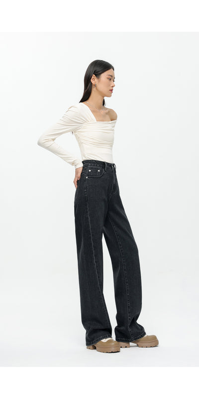 Jeans Bicolor Negro y Gris para Mujer - Estilo Versátil - Image 15