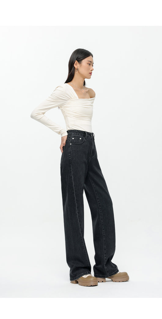 Jeans Bicolor Negro y Gris para Mujer - Estilo Versátil - Image 15