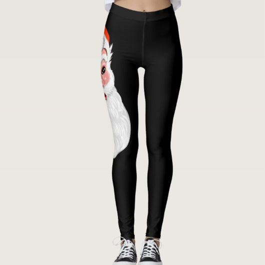 Leggings Atléticos Ajustados para Mujer Diseño de Santa - Image 12