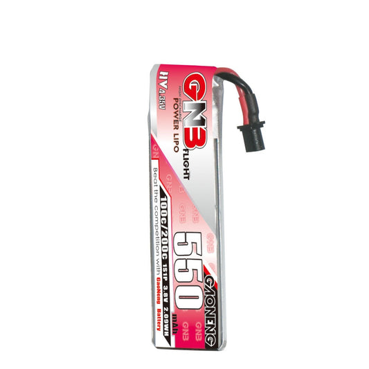 Batería LiPo de Alto Rendimiento 550mAh 1S 3.8V para Drones FPV con Conector A30
