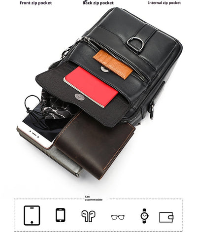 Bolso Ejecutivo de Cuero con Bandolera para Viajero - Image 8