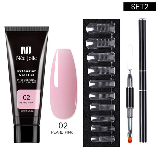 Kit Completo de Extensiones de Uñas con Lámpara UV y Adhesivo Profesional - Image 8