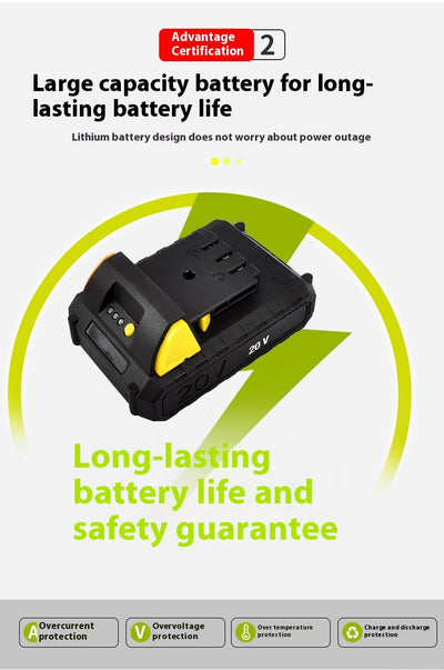 Motoazada Eléctrica Portátil de Litio - Cultivador de Suelo Profesional - Image 10