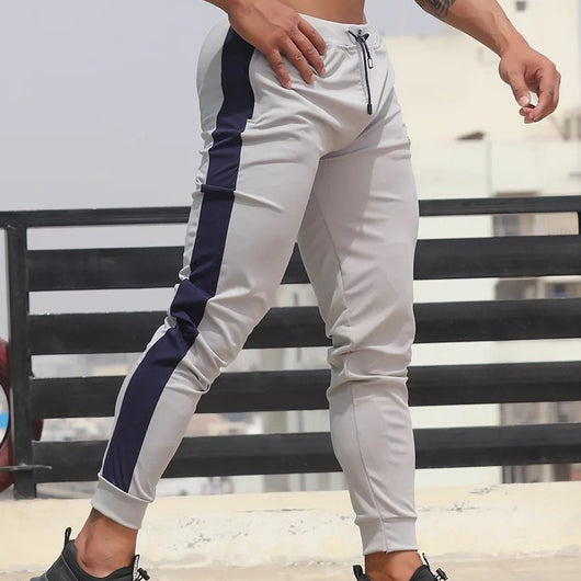 Pantalones Deportivos Slim Fit con Bloques de Color para Hombre