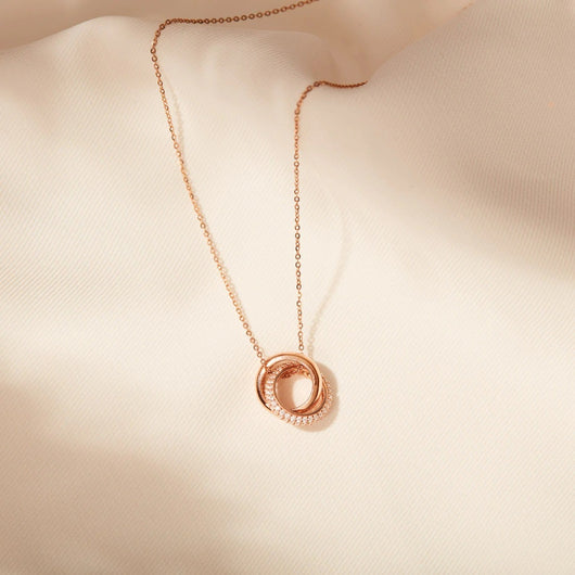 Collar de Plata Esterlina 925 Entrelazado para Mujer - Image 8