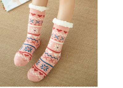 Pantuflas de Felpa Casual Plus para Mujer - Calcetines Térmicos Tubo Medio - Image 8