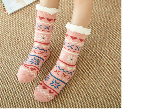 Pantuflas de Felpa Casual Plus para Mujer - Calcetines Térmicos Tubo Medio - Image 8