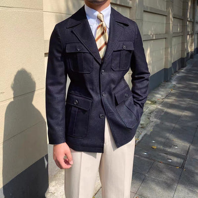 Blazer Premium de Cuello Inglés para Otoño e Invierno