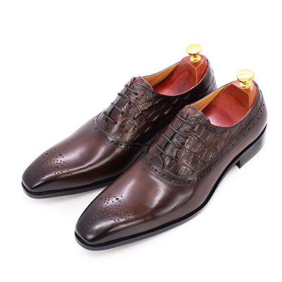 Zapatos Oxford de Cuero Genuino con Cordones - Estilo Británico Clásico - Image 7
