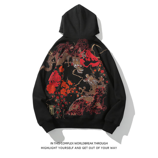Sudadera Pesada Bordada de Industria Japonesa para Hombre - Image 12