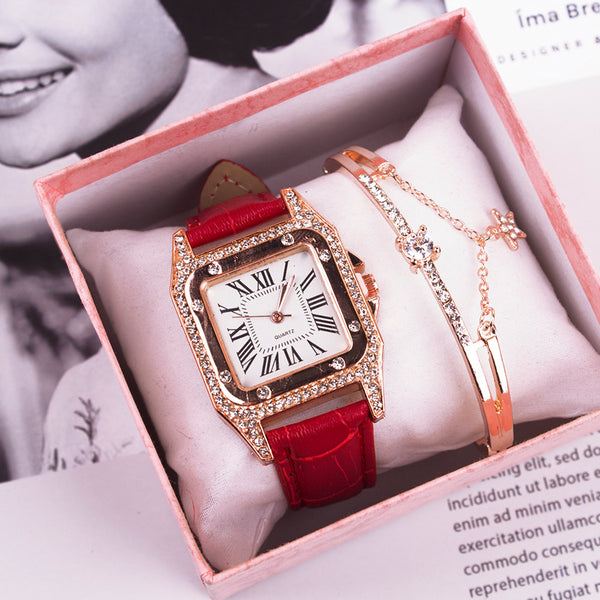 Conjunto de Reloj y Pulsera - Set de 2 Piezas Premium para Negocios