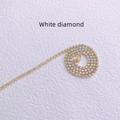 Cadena Trenzada Hip Hop con Strass Brillante - Image 8