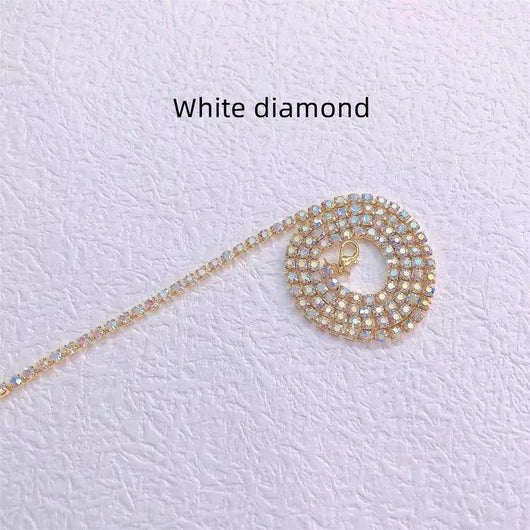 Cadena Trenzada Hip Hop con Strass Brillante - Image 8
