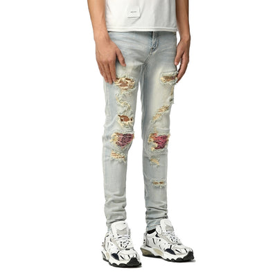 Jeans Slim Fit Efecto Desgastado INS - Image 3