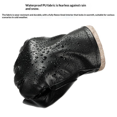 Guantes de Cuero para Hombre, Estilo Ejecutivo, Resistentes al Viento y Agua - Image 2