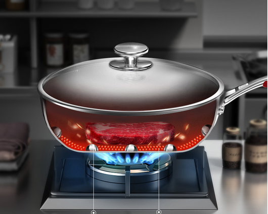 Wok Antiadherente con Fondo de Panal - Olla Multiusos para Verduras - Image 11