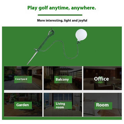 Entrenador de Golf Portátil con Cuerda y Bola Colgante - Image 3