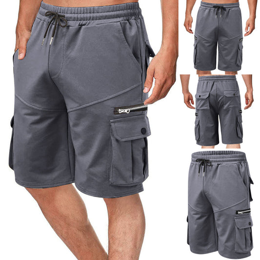Shorts de Trabajo Deportivo con Doble Bolsillo y Cierre