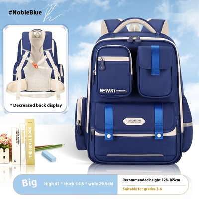 Mochila Escolar Ergonómica de Protección Espinal con Múltiples Compartimentos - Image 5