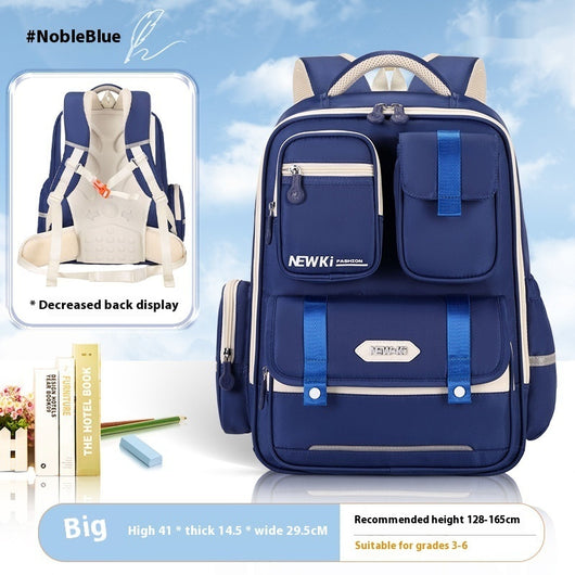 Mochila Escolar Ergonómica de Protección Espinal con Múltiples Compartimentos - Image 5