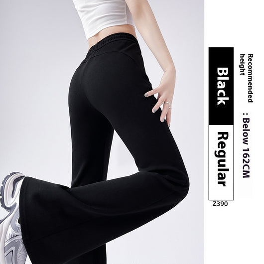 Pantalones Deportivos Acampanados Forrados en Fleece para Mujer - Cintura Alta Reductora - Image 8