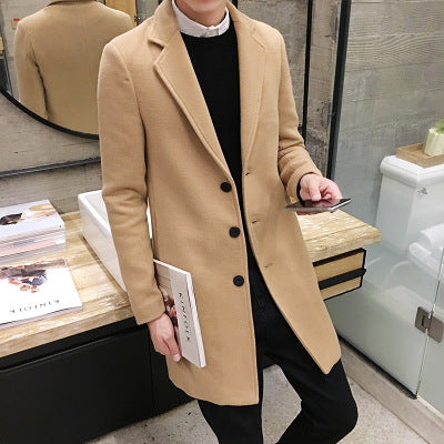 Abrigo de Lana Slim Fit - Elegante Gabardina Larga para Hombre - Image 22