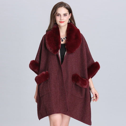 Cardigan de Lana con Cuello de Piel y Bolsillos - Image 16