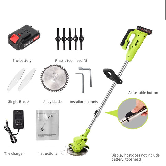 Desbrozadora Inalámbrica de Batería Litio - Máquina Multiusos Portátil para Jardín - Image 14