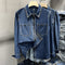 Blusa Retro Estratificada de Moda Casual