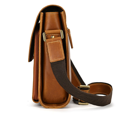 Bolso Bandolera de Cuero Genuino para Hombre - Image 17