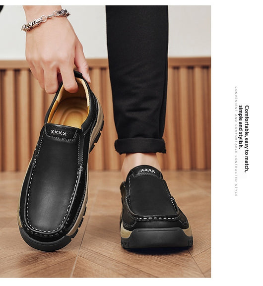Zapatos de Cuero Casual Estilo Británico para Senderismo y Outdoor - Image 19