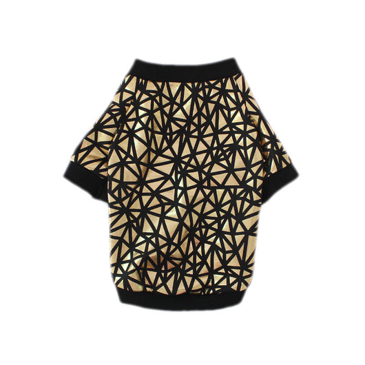 Ropa de Verano para Perros con Acabado Dorado Brillante - Image 4