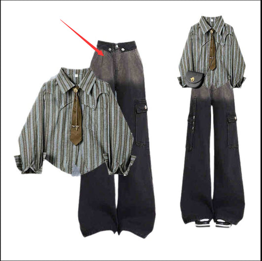 Conjunto Casual Degradado para Hombre - Camisa y Pantalón - Image 3