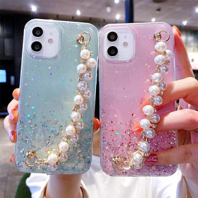 Funda Celular Efecto Cielo Estrellado con Baño de Oro - Image 2