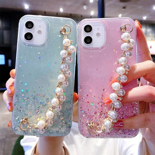 Funda Celular Efecto Cielo Estrellado con Baño de Oro - Image 2